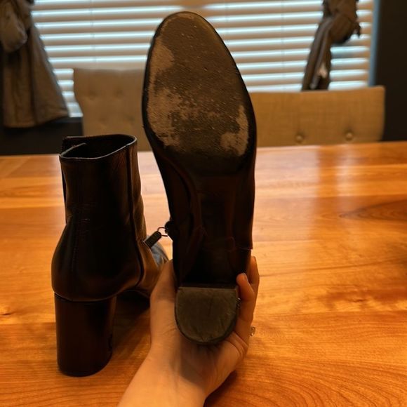YSL Saint Laurent boot size 40 1/2 black leather - Picture 15 of 16